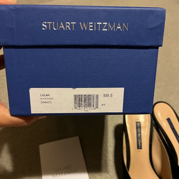 Stuart Weitzman Lulah Kitten Heel Mules Size 9 - Picture 8 of 13